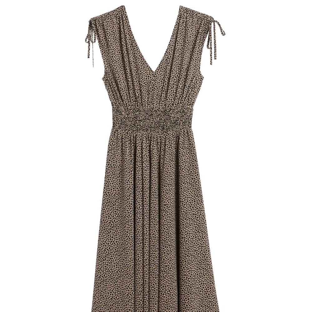 Banana Republic GIRAFFE PRINT MIDI DRESS, 2 Petite, BNWT